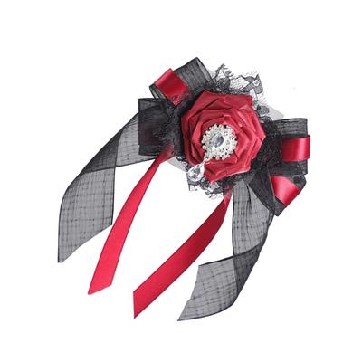 Elegant Black Bows Veil Headpiece For Halloween Parties Costume Accessories Cosplays Headbands Fashion Hair Clip