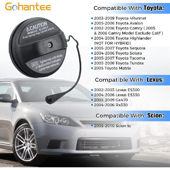 Fuel Tank Gas Cap 77300-33070, Replace 7730033070 Compatible with 4Runner Ava