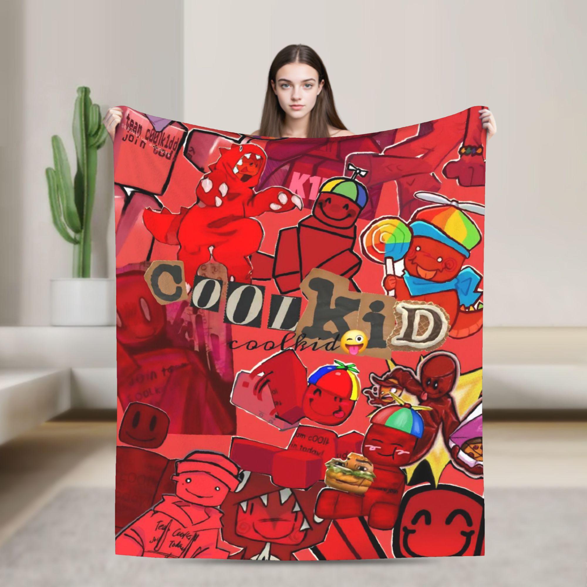 Team C00lkidd Join Today Flannel Blankets Soft Throw Blanket for Living Room Airplane Travel Funny Bedspread Sofa Bed Cover 75X95CM