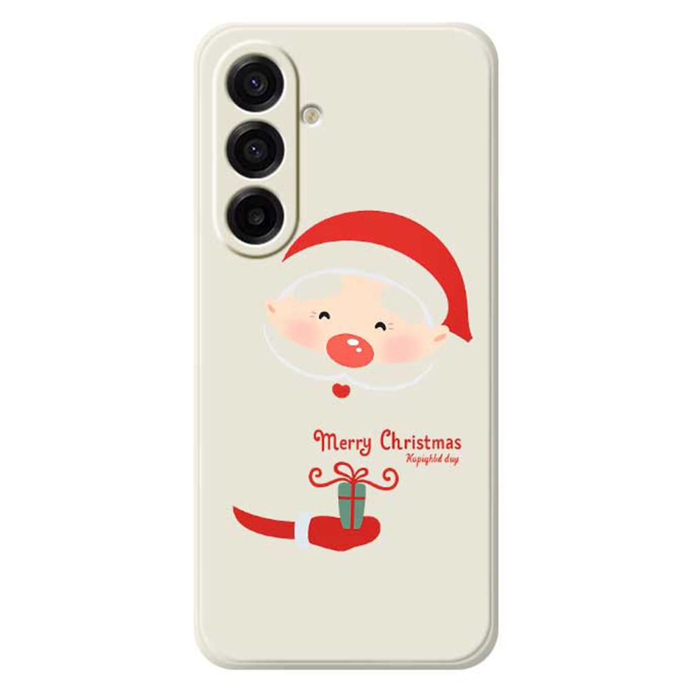 For Samsung Galaxy A17 5G Case Santa Claus Gift Pattern Printing Straight Edge TPU Phone Back Cover