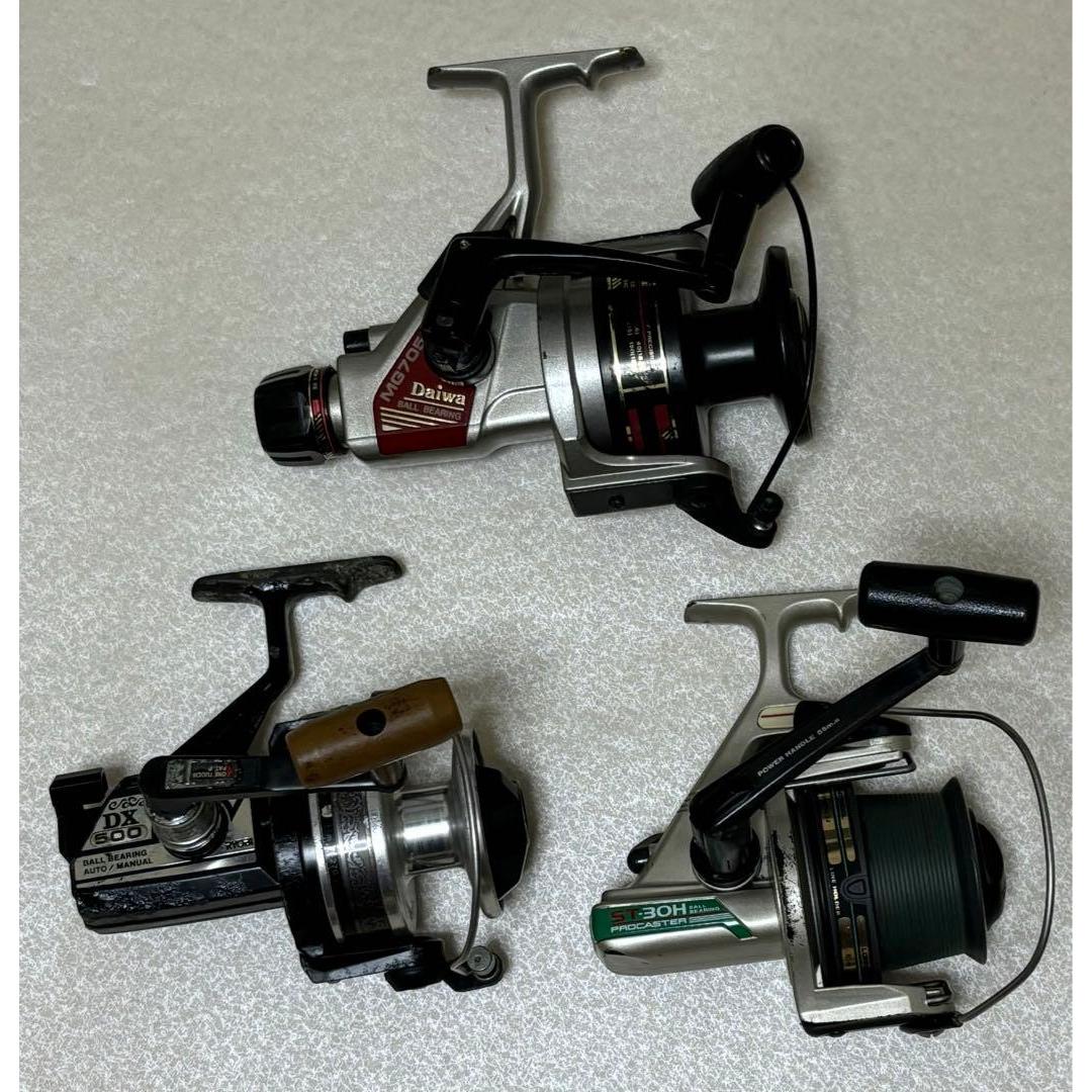 Used Daiwa Ryobi spinning reel 3 pieces sold together