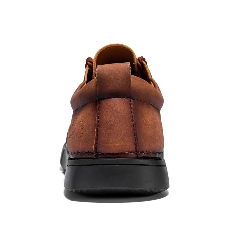 Casual Shoes Designer Luxury Shoes Classic Brown Men Thick Soled Retro Style Outdoor Hiking Shoes Suitable for All Seasons