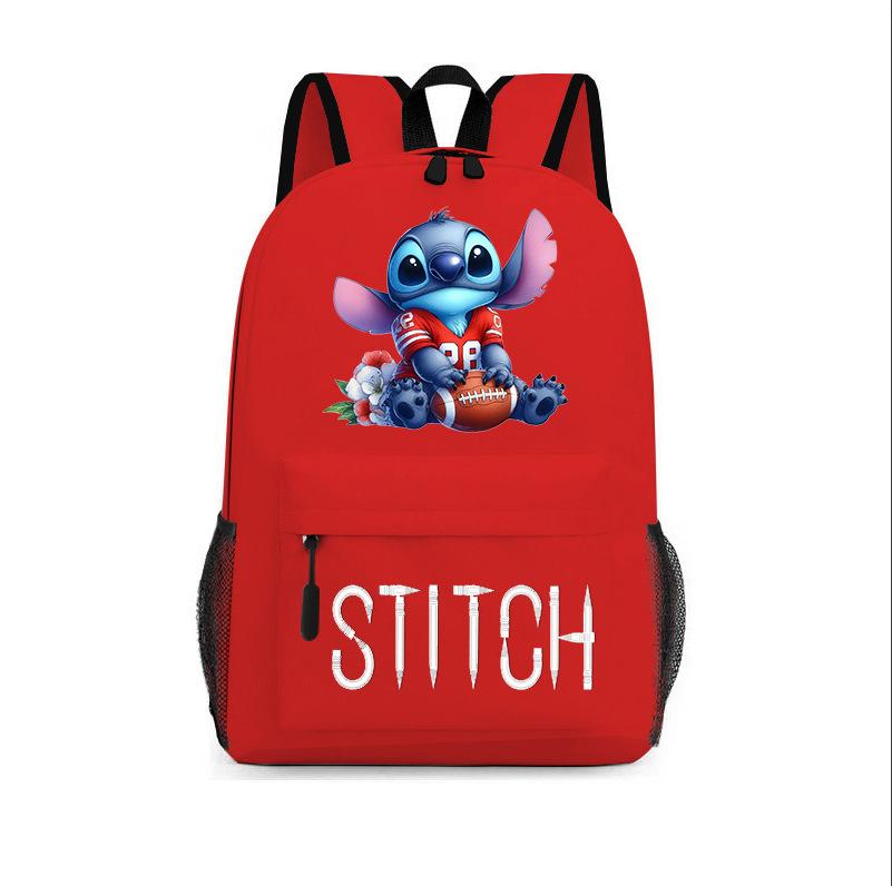 School Bag Cartoon Backpack Star Lightning School Bag Student Polyester Casual Printed Backpack Travel Bag