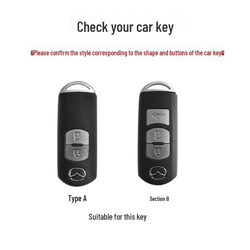 Mazda Key Cover: Compatible with CX5, Next-Gen Mazda 3, CX4, Atenza, CX30