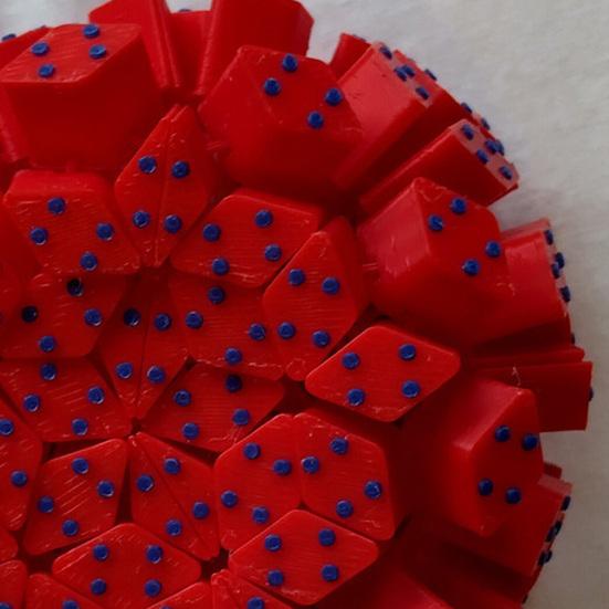 Sea Urchin Stress Relief Toy 3D Printed Movable Ball Sensory Fidget Toy for Adults Anxiety Relief Gifts for Men Women