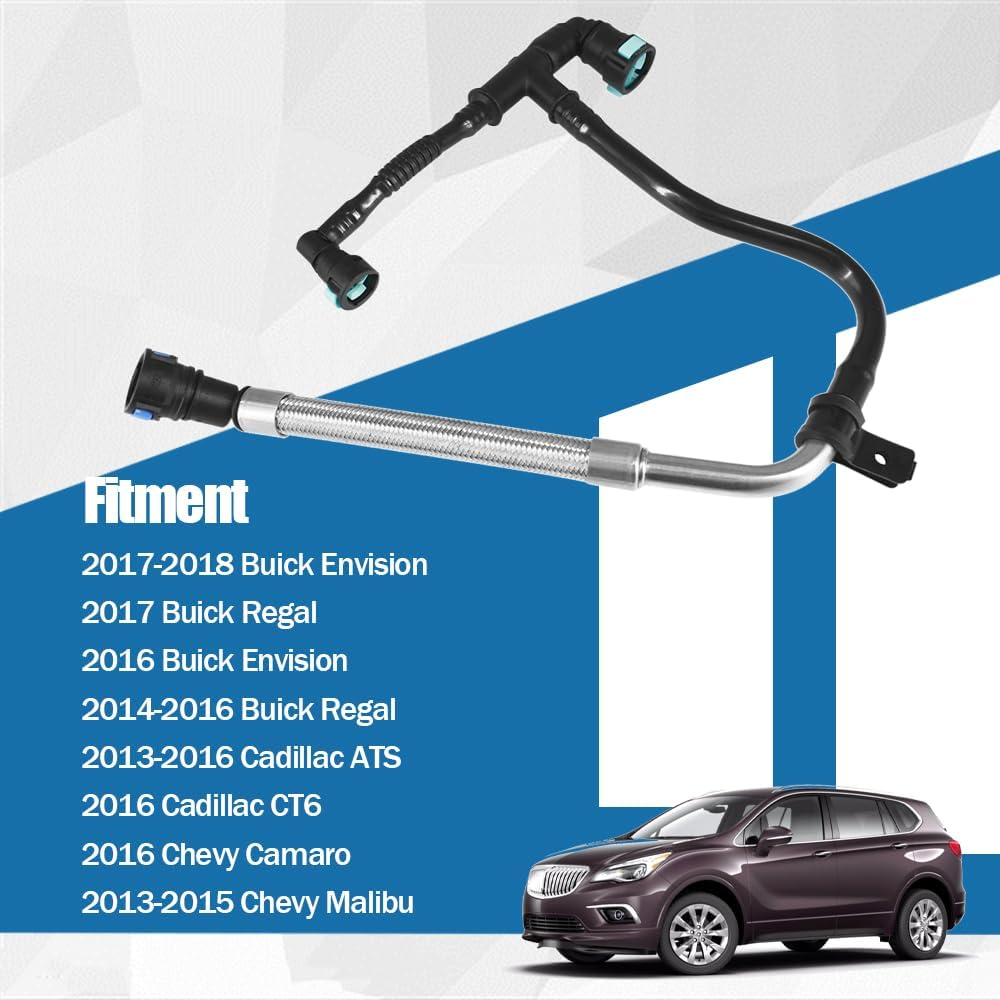 P-C-V Posi-tive Crankc-ase Ventil-ation Tube Fits for 2013-2018 Buick Envision Cadillac ATS Chevy Malibu Replaces 12673868 12654851 12662657 12633740