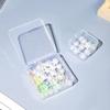 6/12/24 st 4,5 Transparent Fyrkantig Vikbar Liten Låda Pärlor Fiskekrok Skruv Plast Förvaringslåda Ring Örhänge Halsband Förpackningslåda