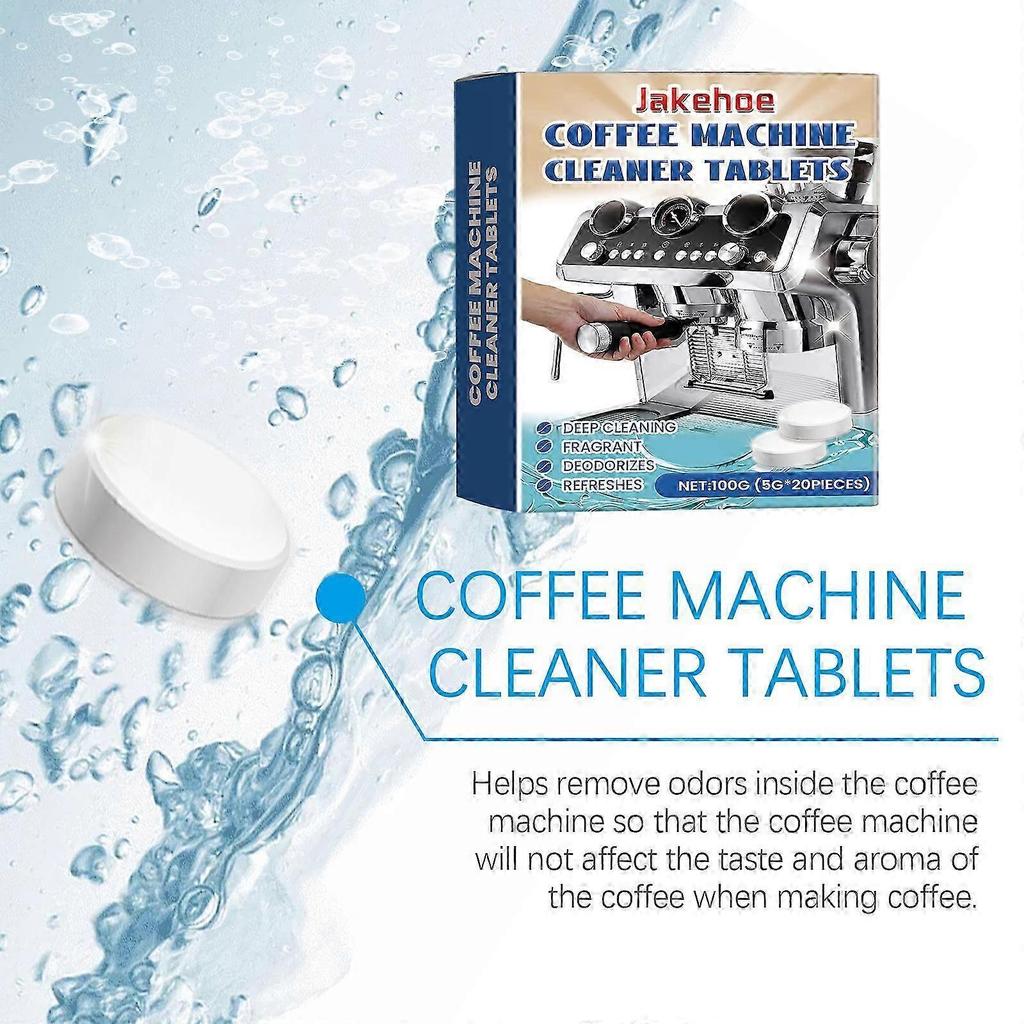 Jakehoe coffee machine descaling and cleaning sheet, dirt and oil stains clean, keeping kitchen equipment hygienic, effervescent tablets