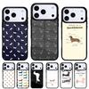 Cartoon Dackel Wursthund Handyhülle für iPhone 17 16 15 14 13 Pro Max Rückabdeckung für 12 11 Pro Coque