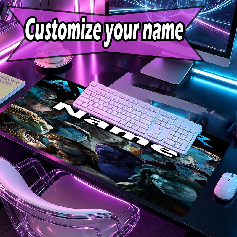 Kişiye Özel İsimli Avatar Desenli Mousepad, Dizüstü Bilgisayar Masa Matı, Ev İçin Dekoratif Masa Matı Klavye Pad Hediye