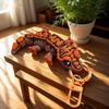 3D Printed Mini Eyelash Horns, Gecko Keychain, Home Decor, Handicrafts, Jointed, Movable, Bag Charm