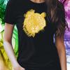 T-Shirt Women Half Lion Half Tiger Motif Cotton Size S To 3XLWill Open In New Window or Tab