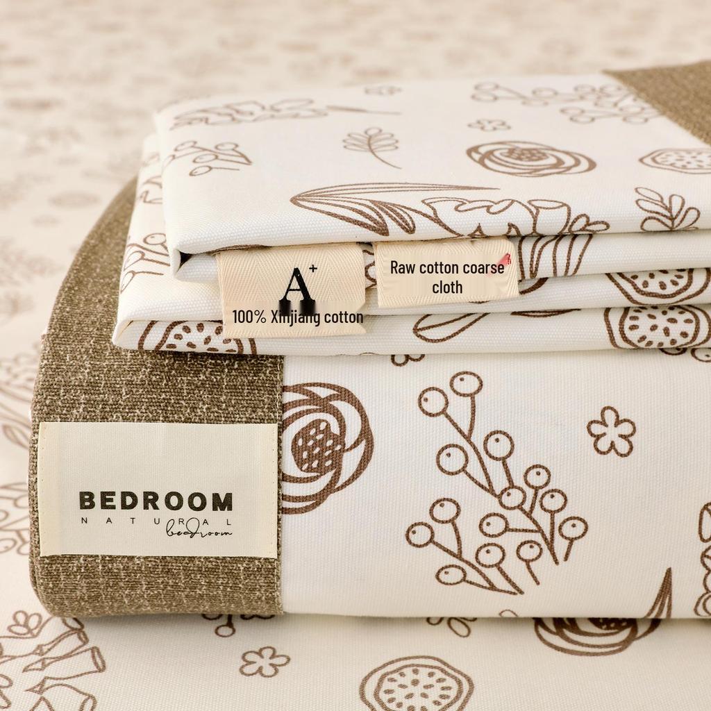 A-Class 100% Cotton Coarse Cloth Soft Bed Sheet for All Seasons