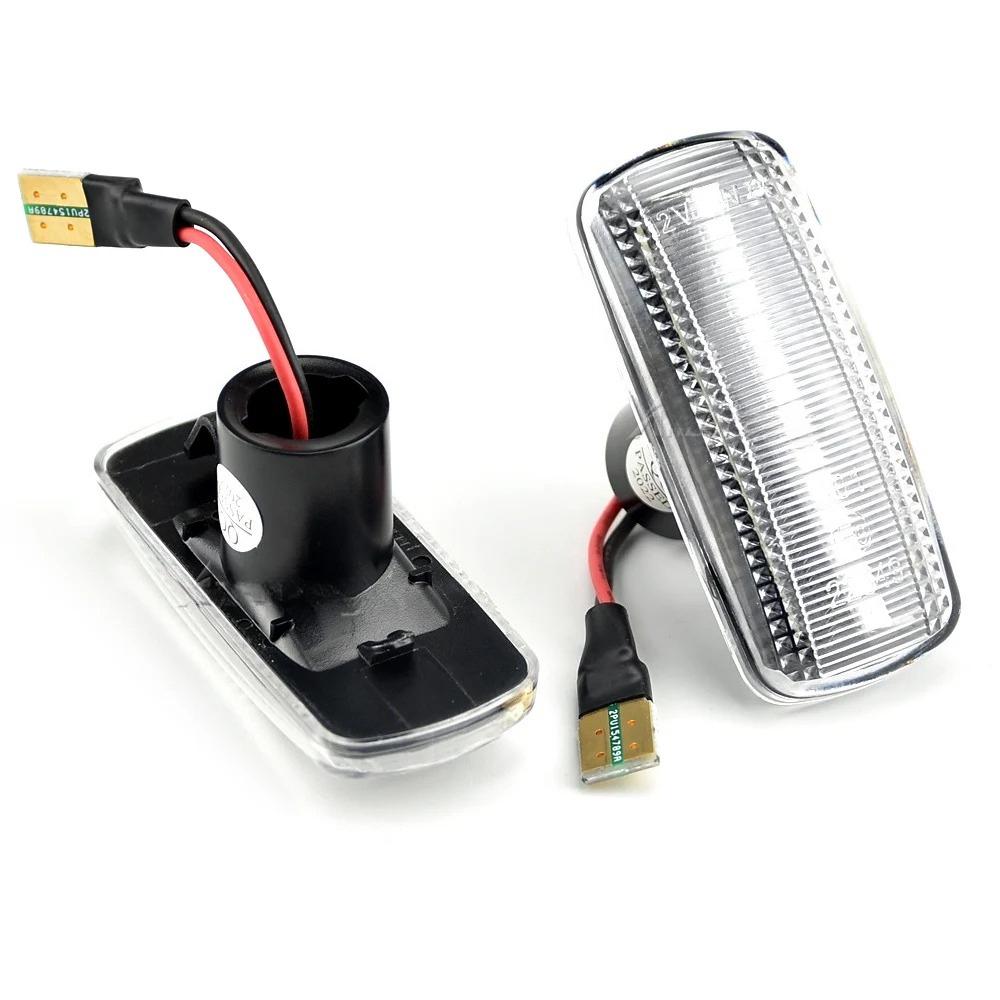 2Pcs LED Dynamic Amber Side Marker Turn Signal Light for Jeep Compass Patriot Liberty Grand Cherokee Commander Indicator Lamps