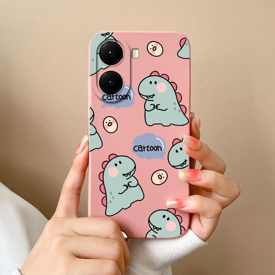 For Xiaomi Poco X7 X7 Pro Cases Cartoon Dinosaur Bear Shockproof Anti-fall Creative Soft Shell For Xiaomi PocoX7Pro Capa Funda
