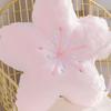 Plush Toy Cherry Blossom Shape Comfortable Touch Full Filling Smell-less Fine Workmanship Cushion No Deformation Kawaii Flower Plush Pillow Household