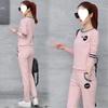 Sportswear Women's Spring-autumn Fashionable Casual Clothes Long-sleeved Slimming Pants Round-neck Loose Two-piece Set