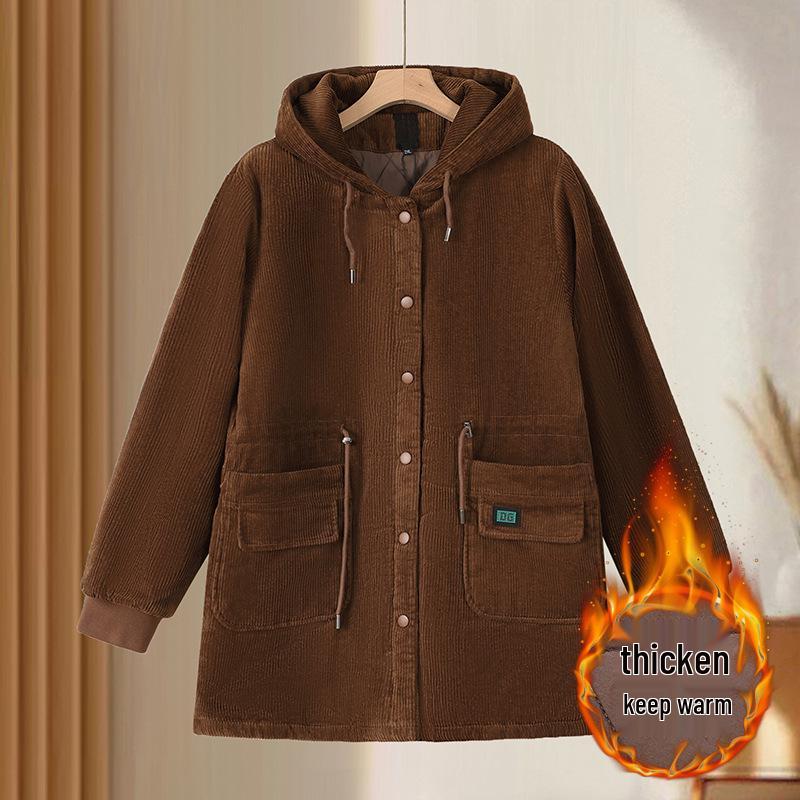 Extra Large Stylish Winter Jacket for Middle-Aged & Elderly Women 2025