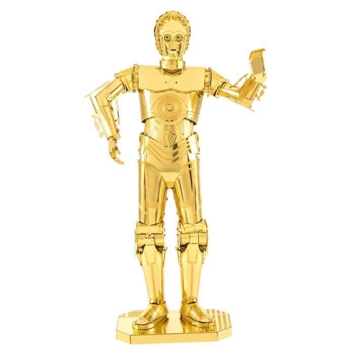Metal earth fascinations star wars gold c-3po puzzle 3d en métal