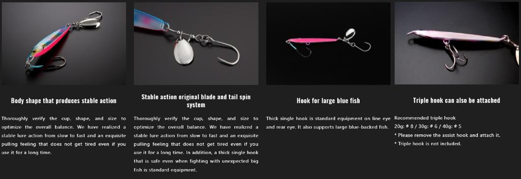 Jackall Big Backer Rush Blade 40 Grams Sinking Lure Red Gold (5656)