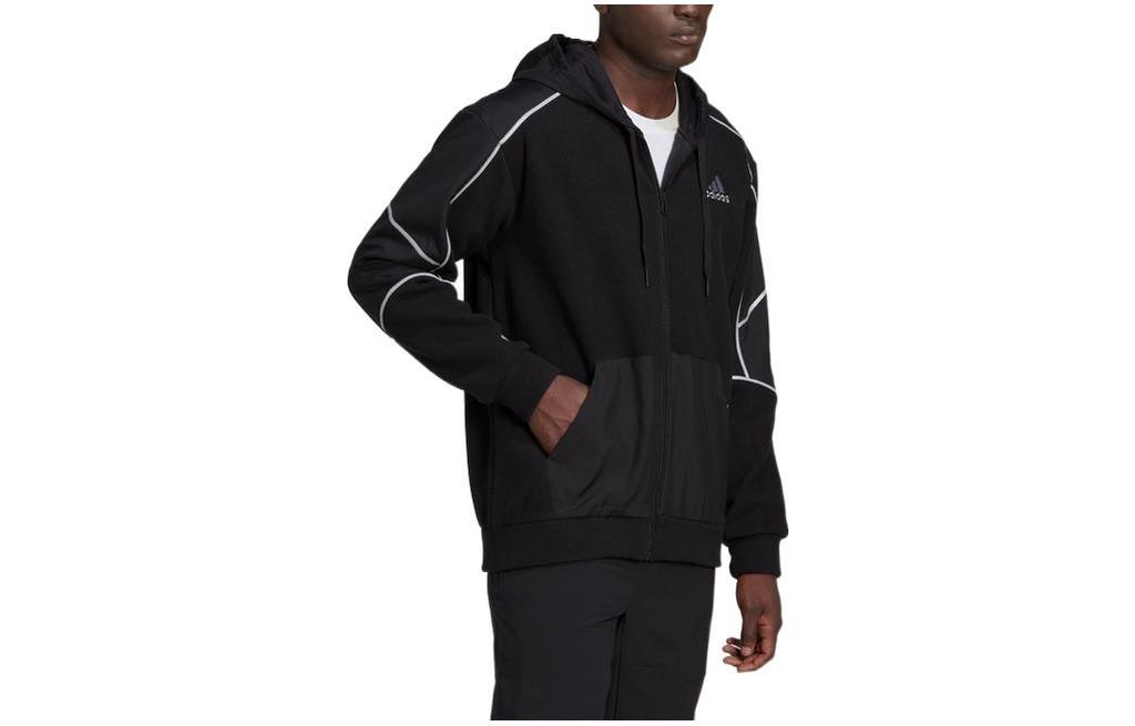 Adidas Jackets Men's Black Hooded Moderate Other HL6908