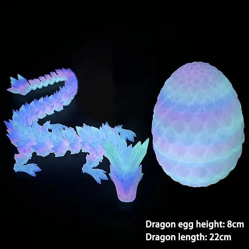 Creative Decompression Dragon Egg Chameleon Pendulum 3D Printing Complete Set of Gifts Colorful Set Toys Colorful Decoration