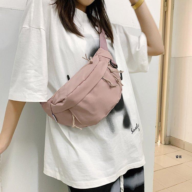 BALANG Canvas Cell Phone Pouch, Fanny Pack, Canvas Bag, Sling Bag Small Unisex Blue/Black/Pink/White BL-41-16