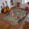 Mystical Forest with Cosmic Birds Patterned Carpet a Non Slip Rug Suitable for All Seasons and Any Setting, Gift