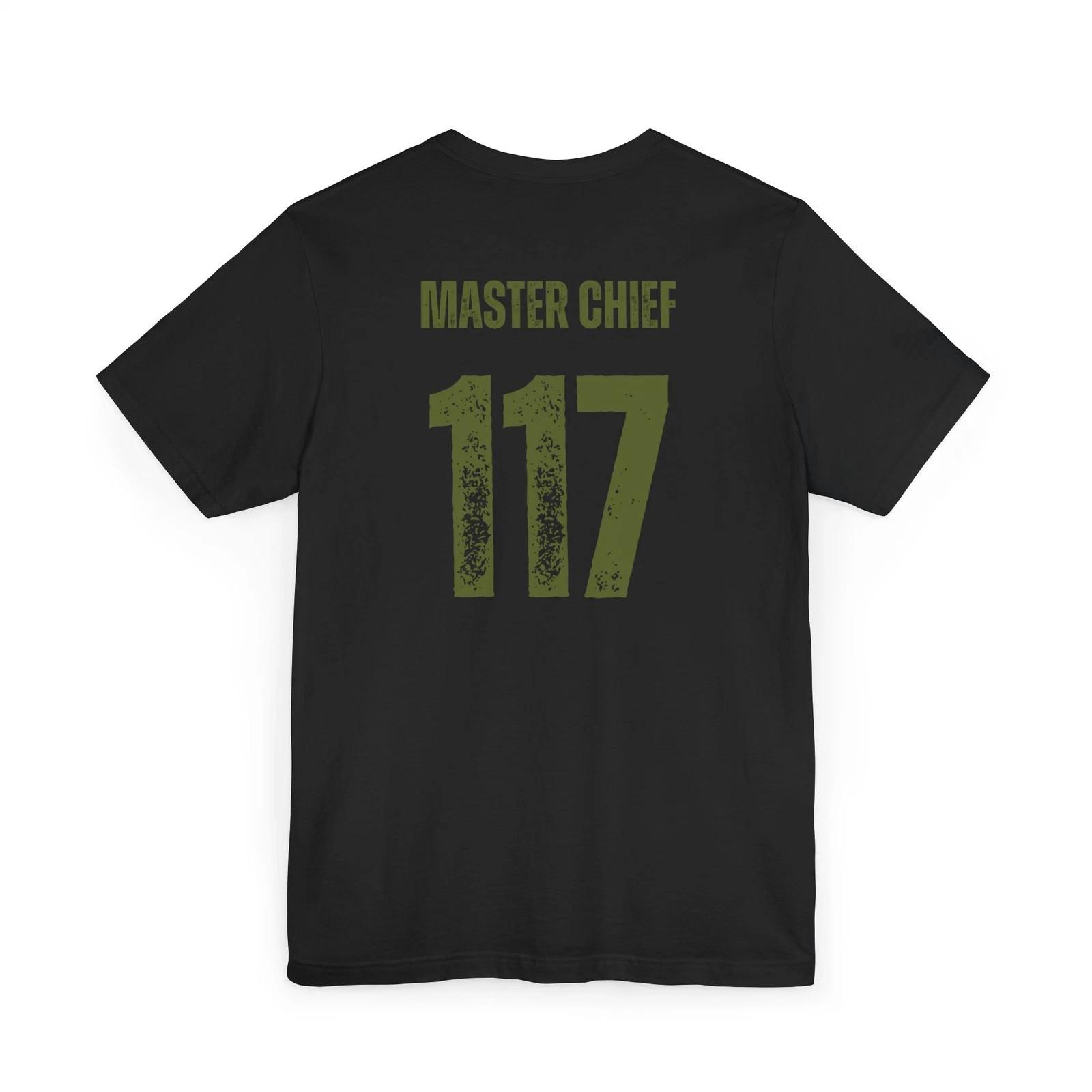 Master Chief 117 Unisex Jersey T-Shirt, Halo Gaming Tee, Video Game Gift M