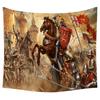 Samurai-Krieg Der Größte Eroberer Alexander Gegen Sparta Und Flagge Der Schwarzen Armee König Matthiass Wandteppich Von Ho Me Lili