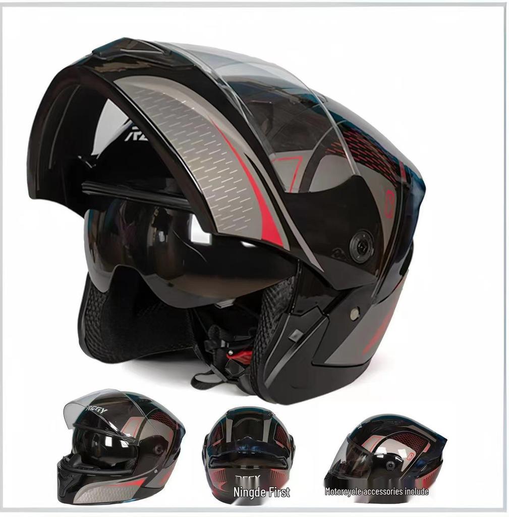 Unisex Motorcycle Helmet - All-Season Open/Full-Face Racing Helmet, Warm and Stylish for Men and Women