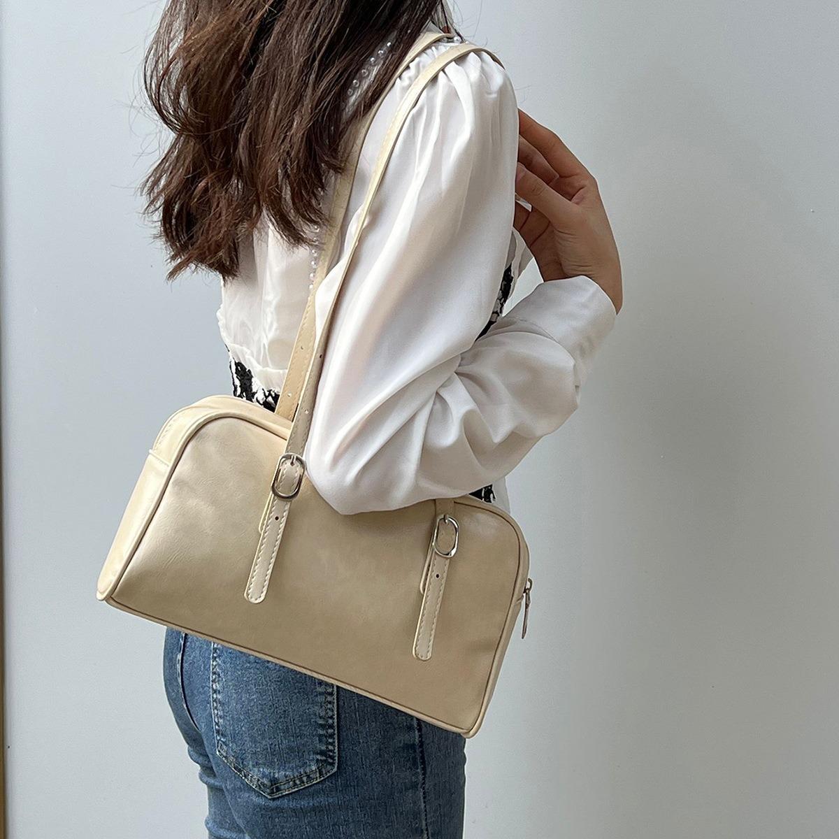 Green Single Shoulder Bag Niche Casual Underarm Handbag Korean Ins Bag New Versatile Commuter Women s Bag Wholesale