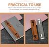 PU Leather Elastic Strap Pen Cover Color 5 Piece Notebook Matching Pen Protective Cover Practical Office Daily Accessories