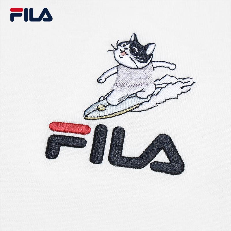FILA Women's Kitten Embroidery Short-Sleeve T-Shirt