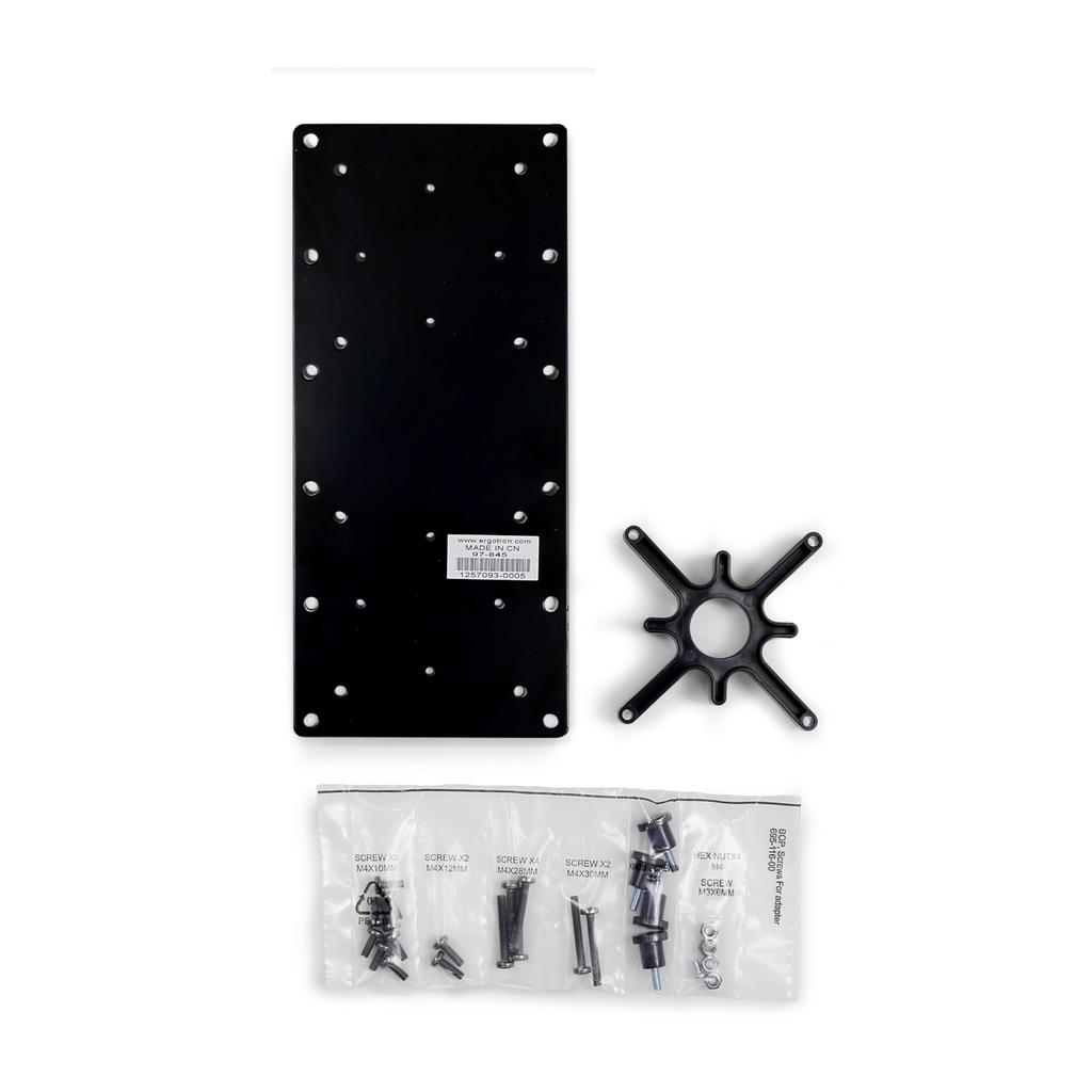 ERGOTRON Tall User Supports up to VESA Standard Kit, Black, 13.2kg, Compatible, 97-845