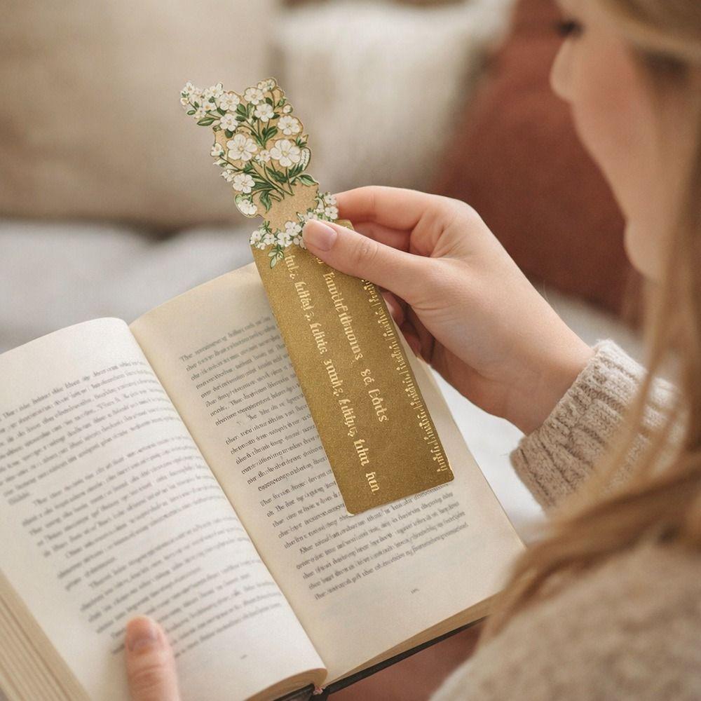 Painting Metal Bookmark Sunflower Oil Painting Bookmarks Book Page Clip  School Office Supplies