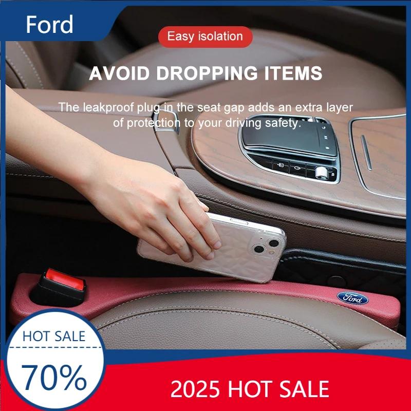 2025 Hot For Ford Car Seat Gap Filler Seat Crevice Storage Between Seats Decoration For Ford Ranger C-Max S-Max Focus MK3 Galaxy