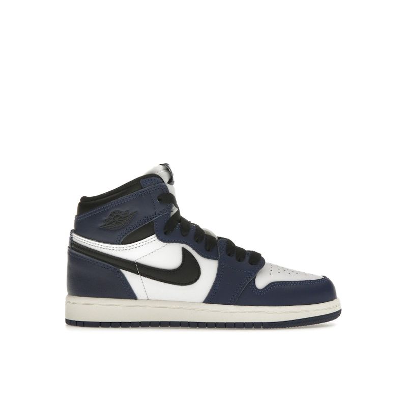 

Air Jordan 1 Retro High OG PS Midnight Navy Kids Sneakers Blue Black White FD1412-401 35