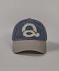 Kyuseu Washed Logo Ball Cap - Blue Gray/Beige