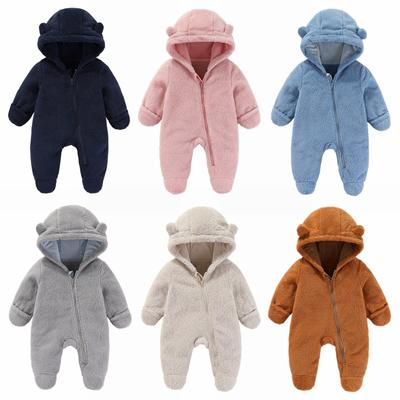 Autumn Winter Baby Clothes Flannel Newborn Jumpsuit Warm Fleece Footed Baby Romper for Boys Girls Clothes Infant Outfit Toddler Onesie