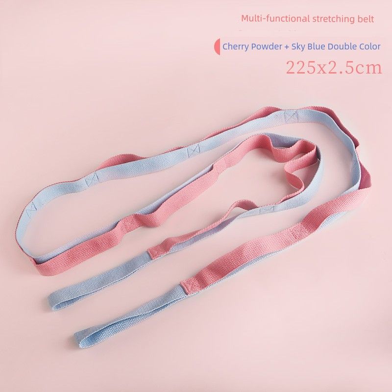 

Stretch Band Fitness Women s Open Back Open Shoulder Rope Stretch Resistance Band Sectional Tension Professional Training Chrysanthemum Rope Yoga Rope Segmented stretch belt [pink + Blue]]