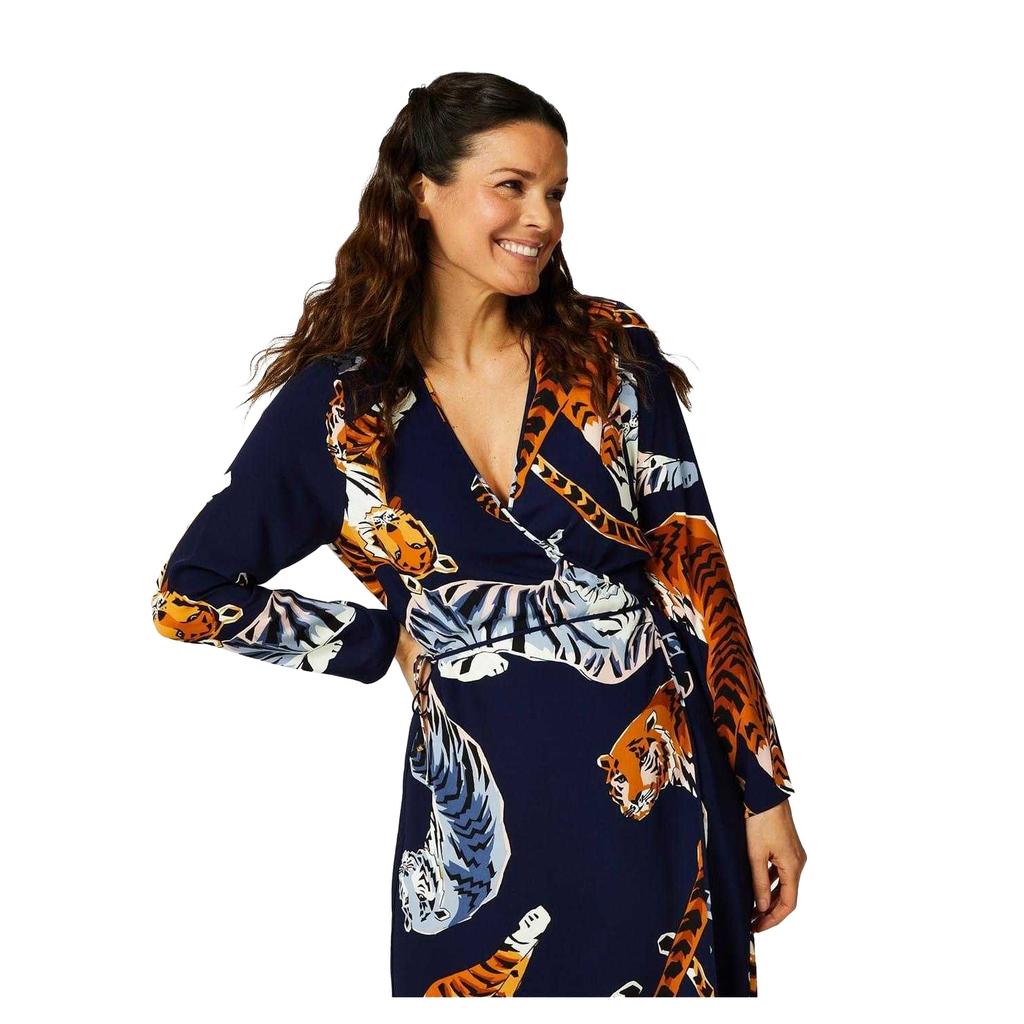 Biba Womens/Ladies Tiger Print Wrap Dress