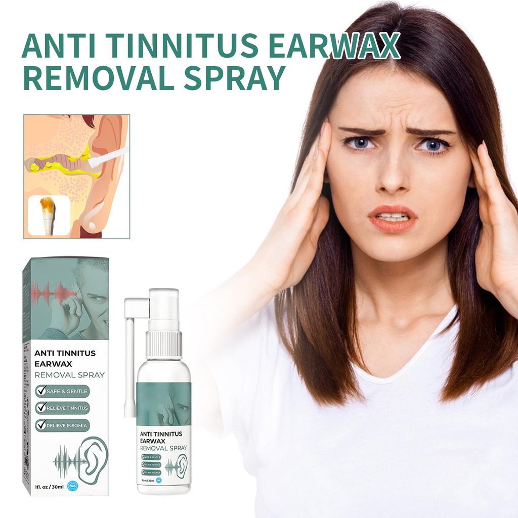 TINNITUS RELIEF SPRAY, EAR SPRAY, AUXILIARY BACK OF EAR SPRAY, EARWAX CLEANING SPRAY, TINNITUS SPRAY, 30ML (1pc)