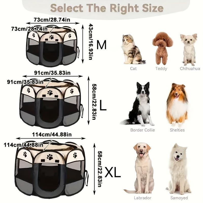 Portable Pet Playpen Cat Birthing Room Foldable Dog Playpen Octagon Puppy Playpen Indoor for Dogs Cats And Rabbits Small animals