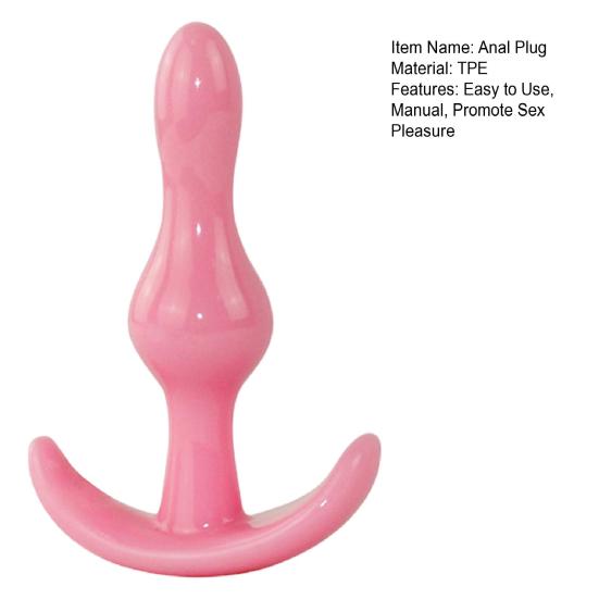 Waterproof TPE Anal Plug Expand Explore with Ease Manual Sex Pleasure Adult Product Anal Plug Unisex Supply