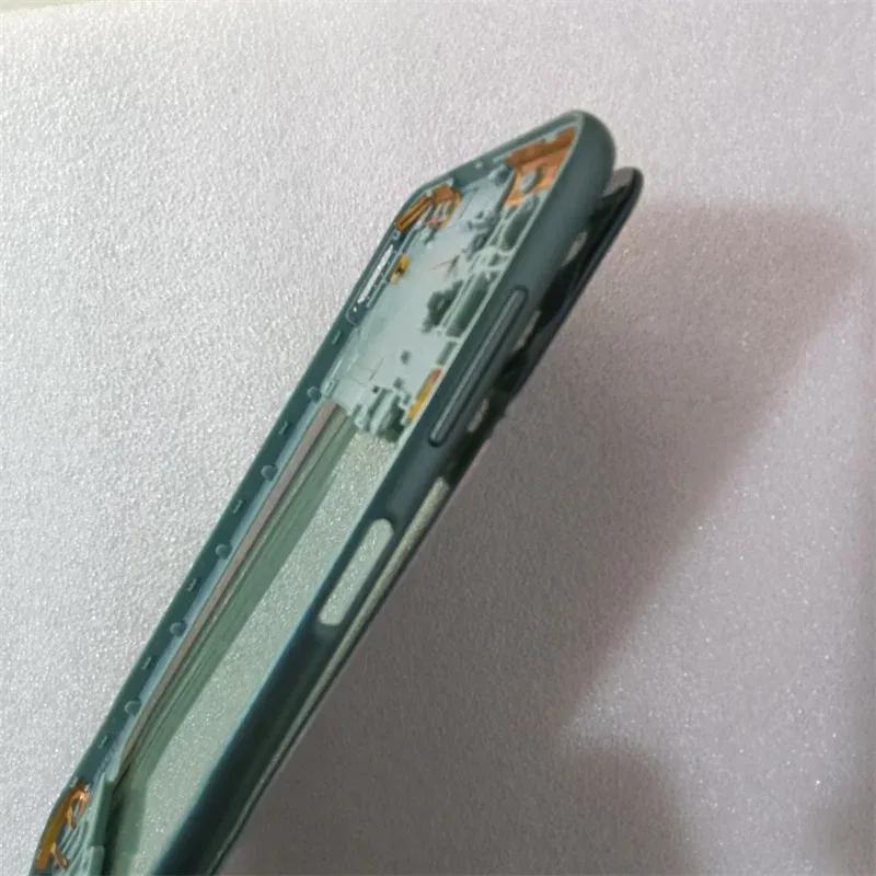 For Samsung Galaxy M33 5G M336B Middle Frame Cover+Battery Back Cover Rear   With Camera Lens Replace