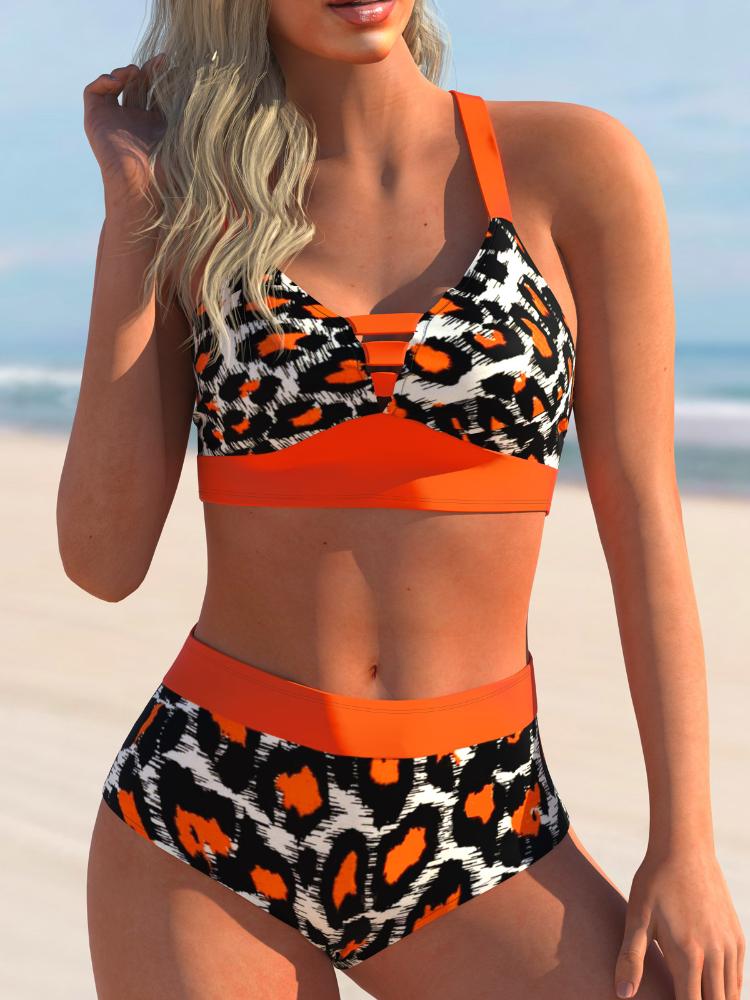 

Новинка 2024 года, сексуальные пляжные купальники, женские летние модные дизайнерские купальники с принтом, комплект бикини, женские купальники из двух предметов 4XL