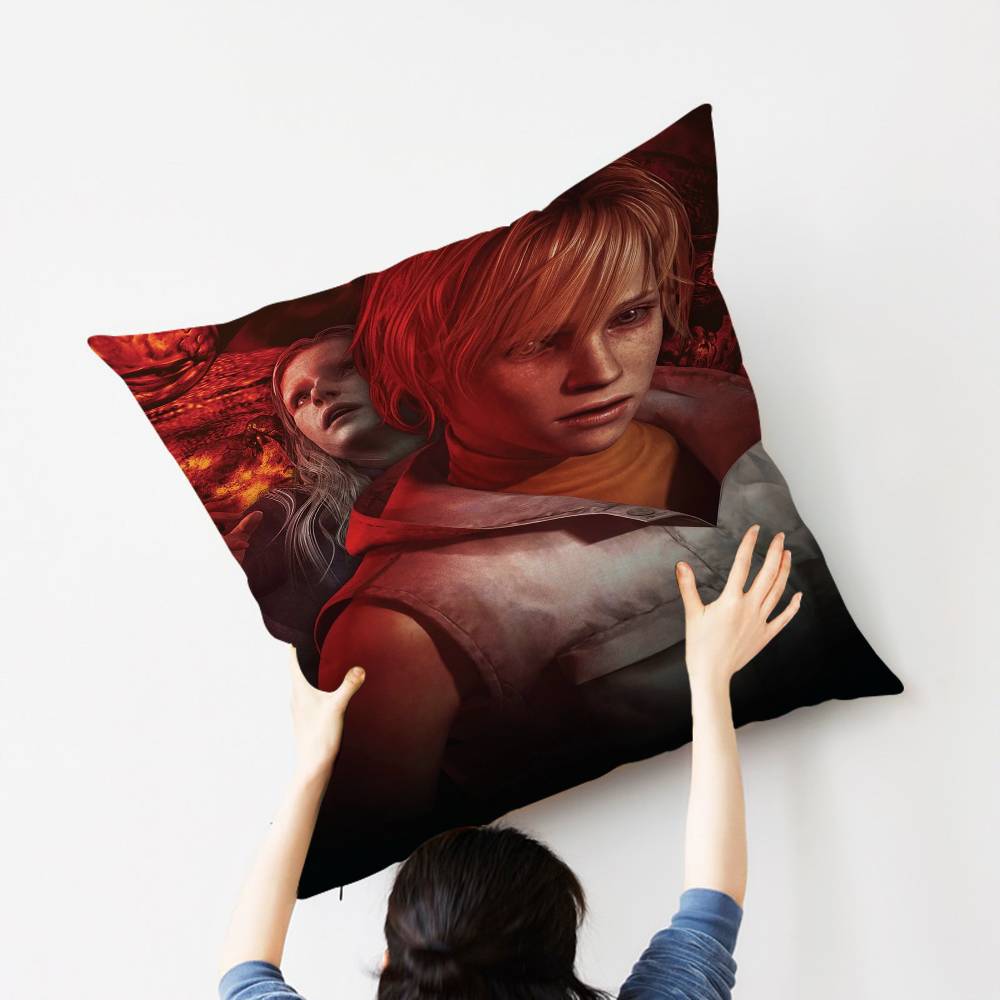

Classic Movie Horror Thriller Silent Hill Personalized Pillow Dust Cover Kids Party Decoration Pillowcase Birthday Children Gift 30cmx30cm