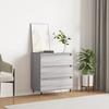 Chest of Drawers, Grey Sonoma Oak, 60X35X70 Cm, Wood-based Material