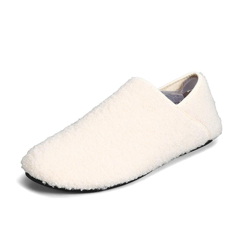 Yrzl Winter Slippers Men Couple Slippers Non-Slip Warm Women And Men Slipper Indoor Soft Shoes Comfortable Flat Home Cotton Shoe